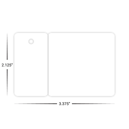 Custom Membership Cards - 3.375" x 2.125" Combo Card Shape