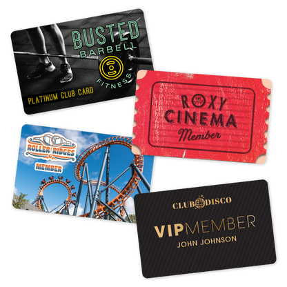 Custom Membership Cards - 3.375" x 2.125" Shape