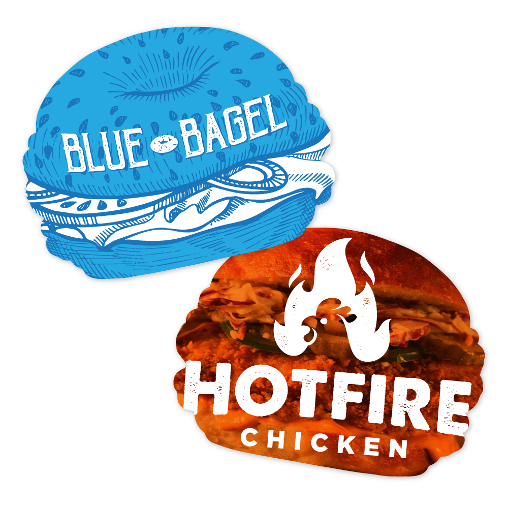 Selflane Custom Burger Shape Menus