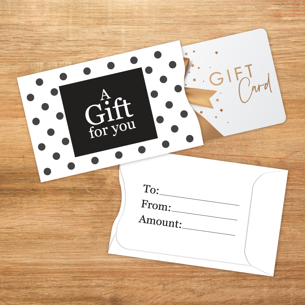 "A Gift for You" Gift Card Sleeves - 50 Pack