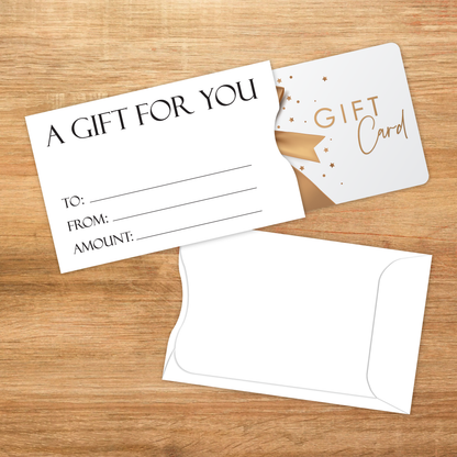 A Gift for You" Gift Card Sleeves - 50 Pack Plastic Printers A Gift for You" Gift Card Sleeves - 50 Pack Plastic Printers