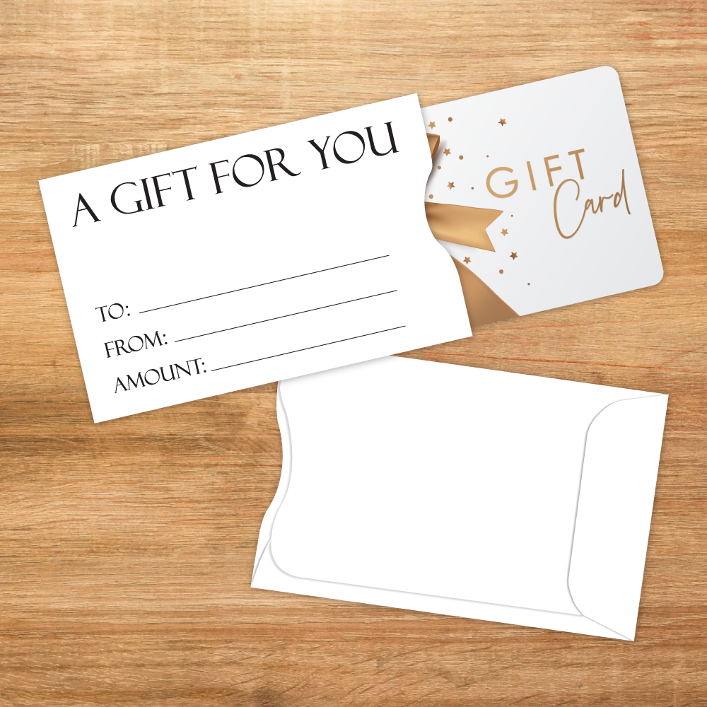 "A Gift for You" Gift Card Sleeves - 50 Pack