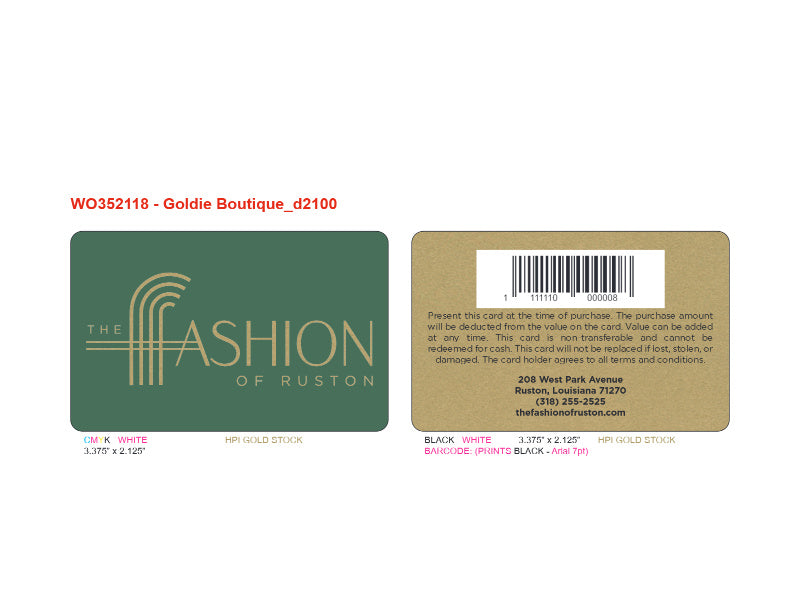 Custom Designed (WO352118)