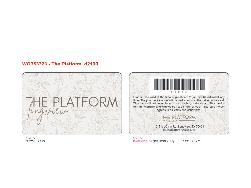 Custom Designed (WO353728)