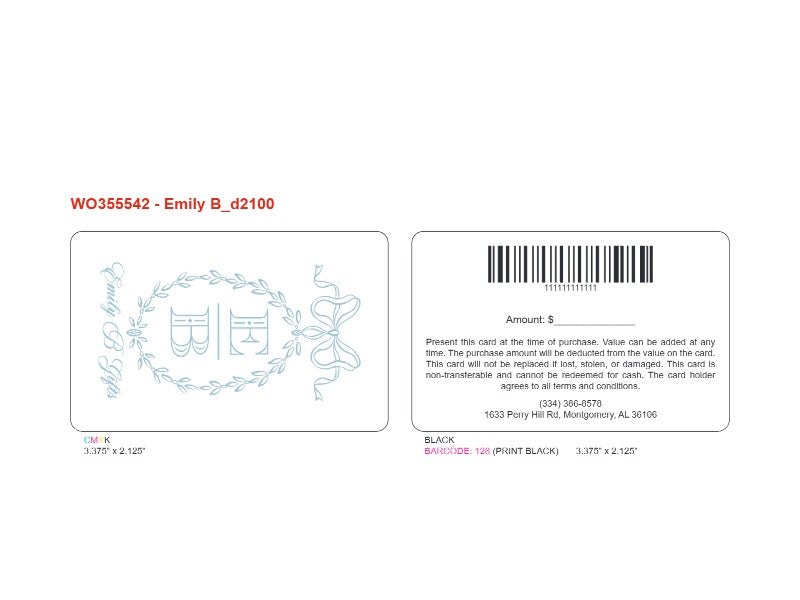 Custom Designed (WO355542)