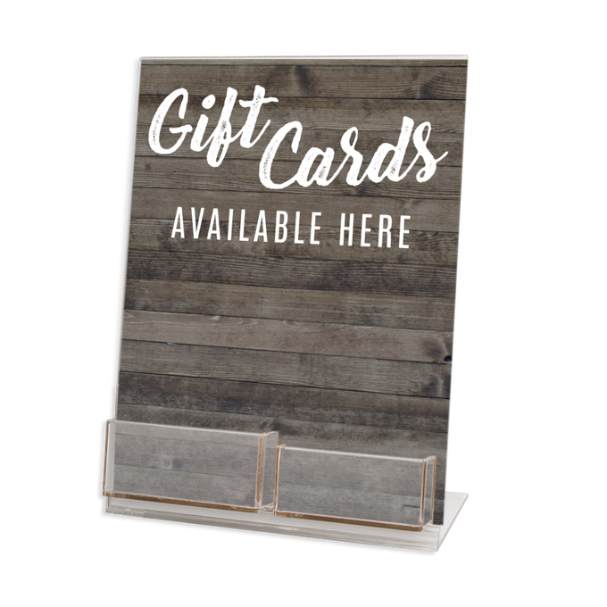 Gift Card and Envelope Display Stand