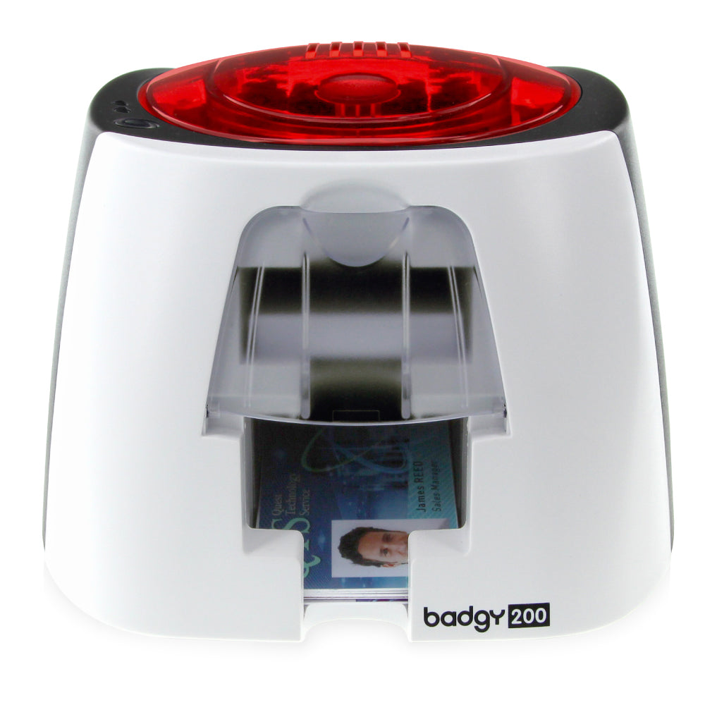 Evolis Badgy200 ID Card Printer with Supplies - Single-Sided