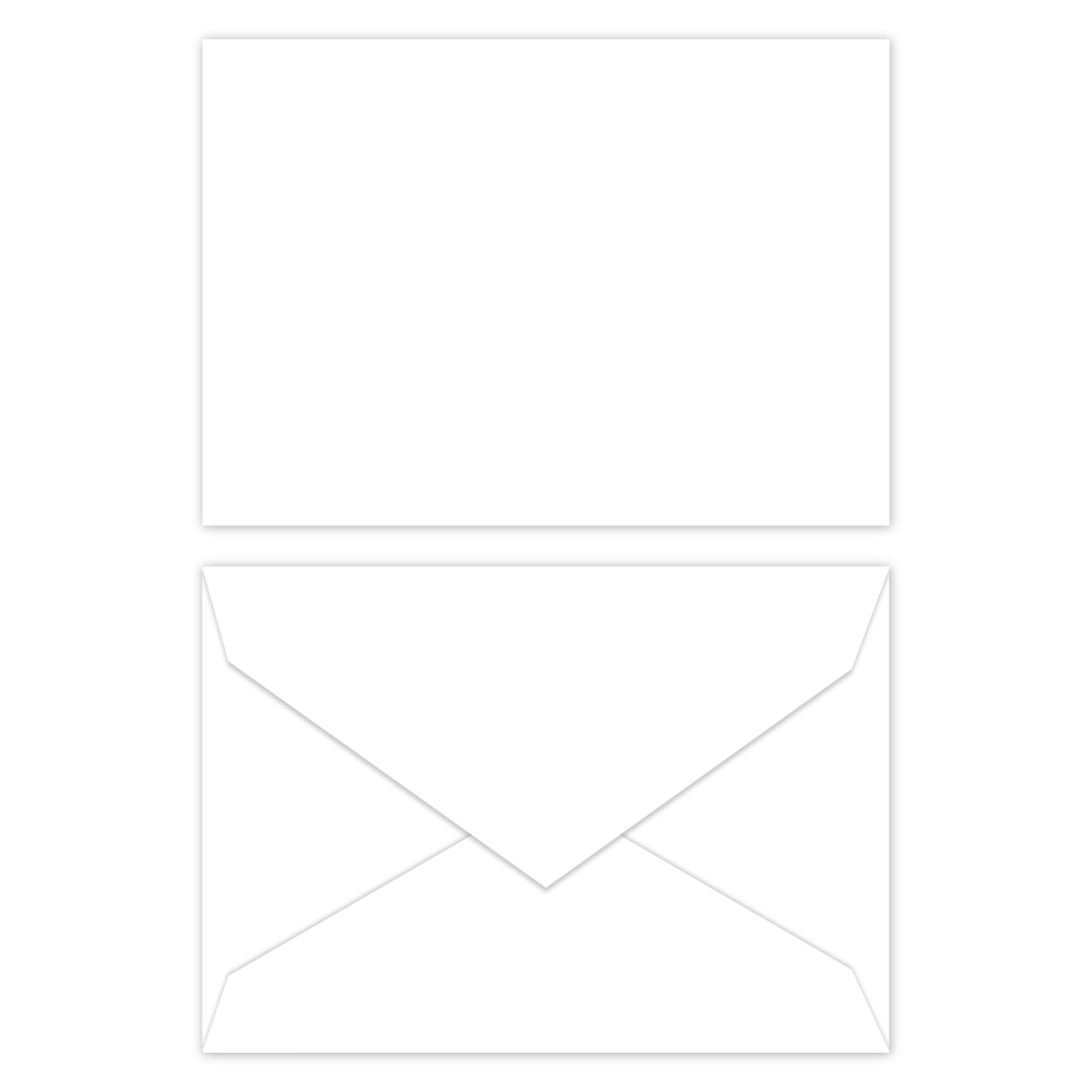 Blank Gift Card Backer Envelopes - 50 Pack