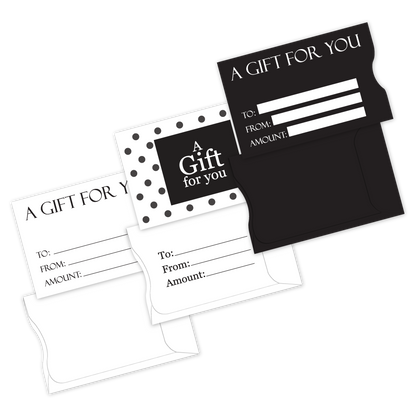 A Gift for You" Gift Card Sleeves - 50 Pack Plastic Printers A Gift for You" Gift Card Sleeves - 50 Pack Plastic Printers